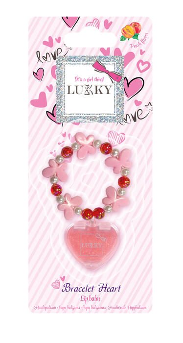 LUKKY Бальзам для губ с аксессуаром „Bracelet Heart" (T26142)