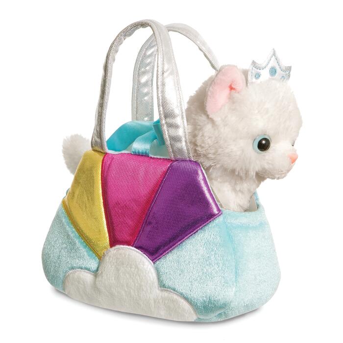 AURORA Fancy Pals Плюш - Кошка-принцесса в голубой сумке, 20 см (200627C)