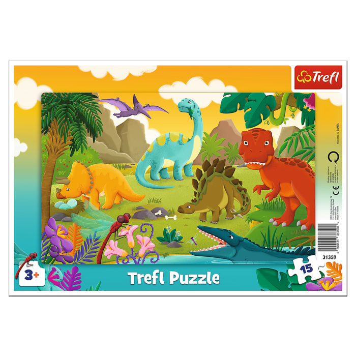 TREFL PUZZLES TREFL Puzle rāmītī Dinozauri