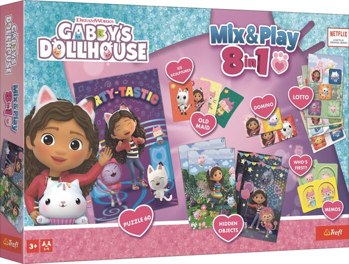 TREFL GABBY´S DOLLHOUSE 8in1 Mix&Play galda