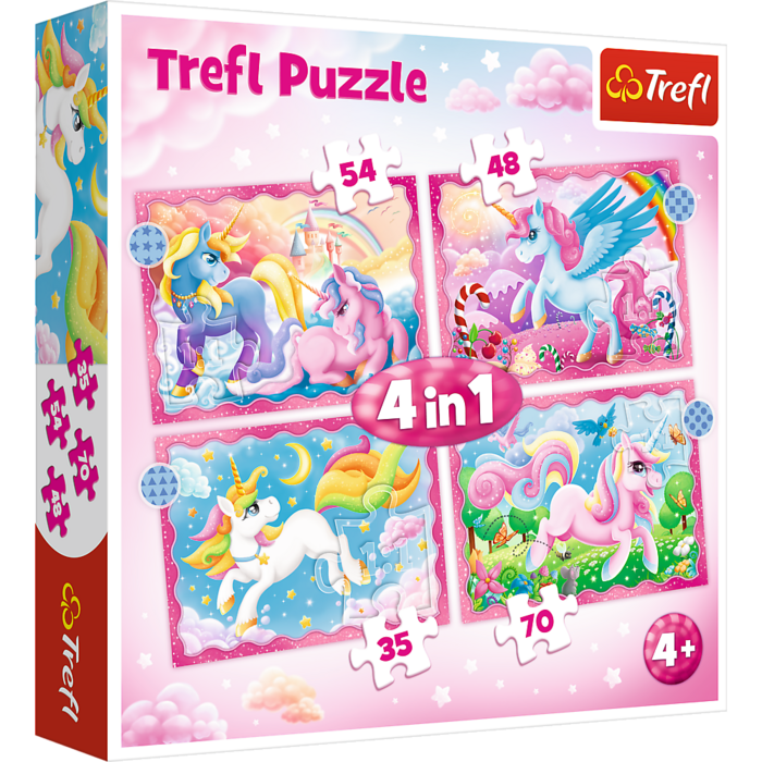 TREFL PUZZLES TREFL Pužļu komplekts 4in1