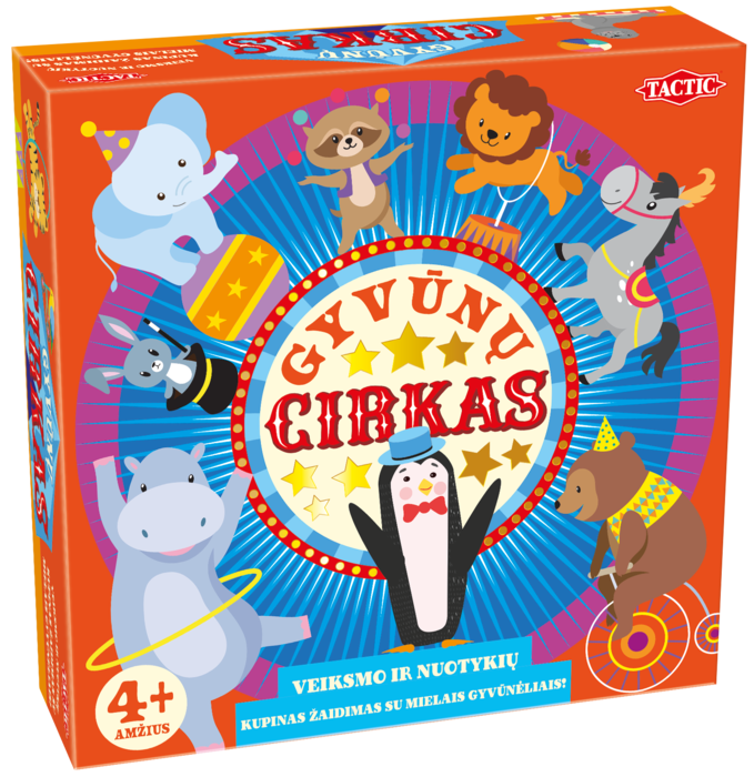 TACTIC boardgame Animal Circus (in Lithuanian