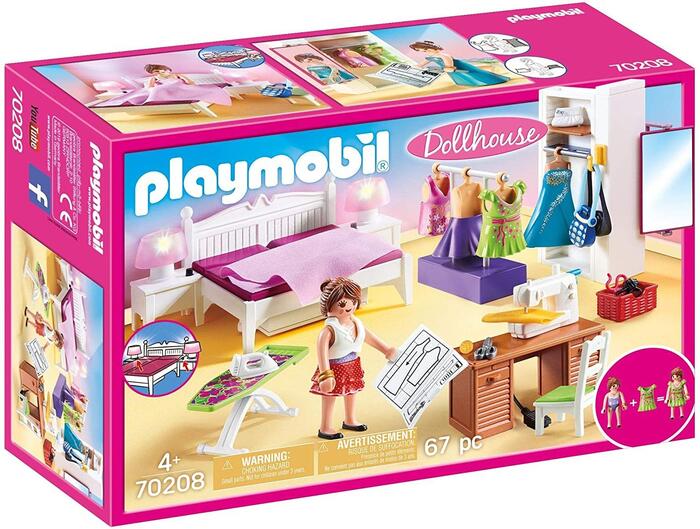 PLAYMOBIL DOLLHOUSE Спальня со Швейным Уголком 70208 (70208P)