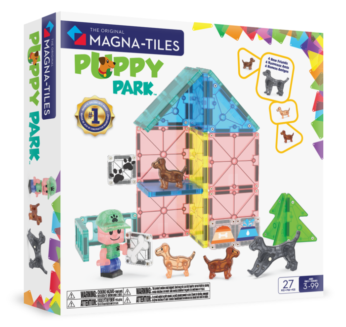 MAGNA-TILES Magnētiskais konstruktors Kucēnu parks, 27