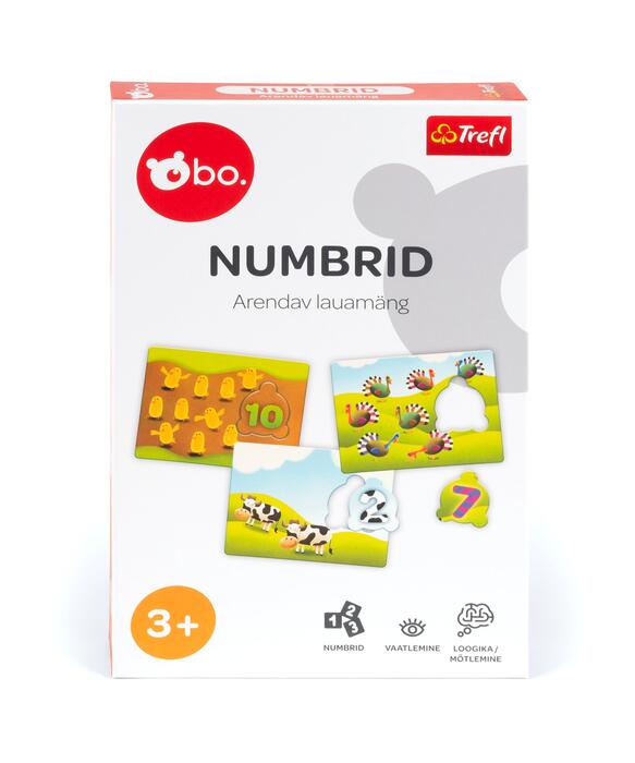 Bo. Educational board game "Numbers"