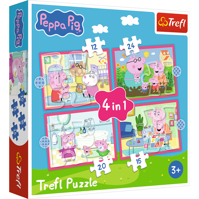 TREFL PEPPA PIG Pužļu komplekts 4in1