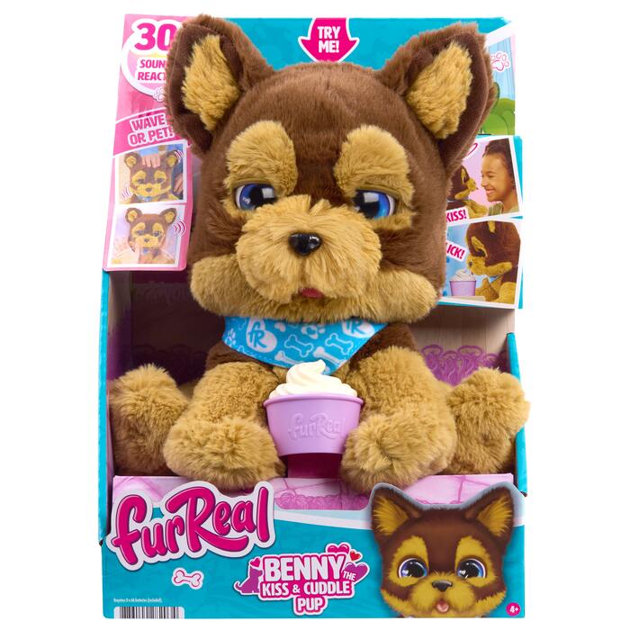 FURREAL Интерактивная игрушка Benny the Kiss & Cuddle Pup (28203)