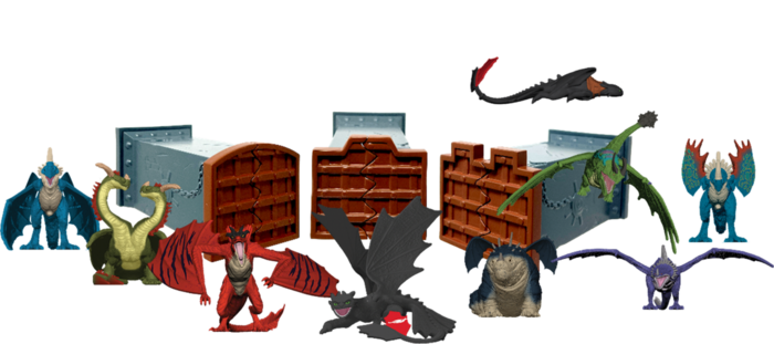DRAGONS Mini arēnas pūķis slēgtā iepakojumā