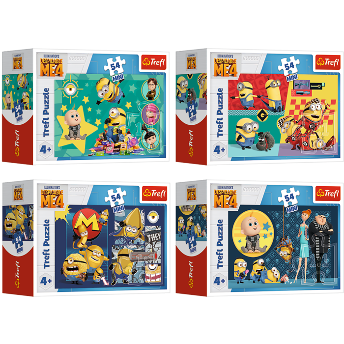 TREFL MINIONS Puzle mini, 54 gab. (54210T)