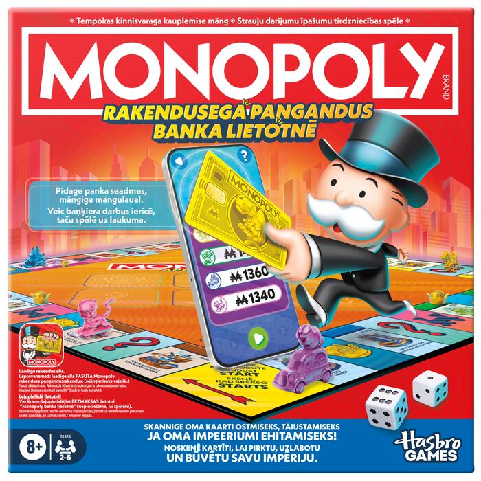 MONOPOLY Galda spēle Banka lietotnē, EST/LAT