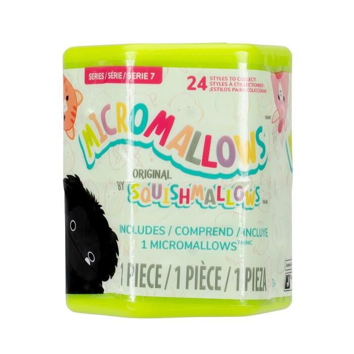 SQUISHMALLOWS Micromallows plīša rotaļlieta slēgtā iepakojumā