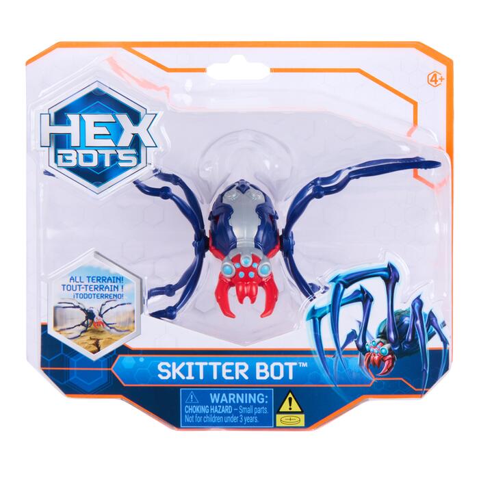 HEX BOTS Interaktīva rotaļlieta Skitter Bot