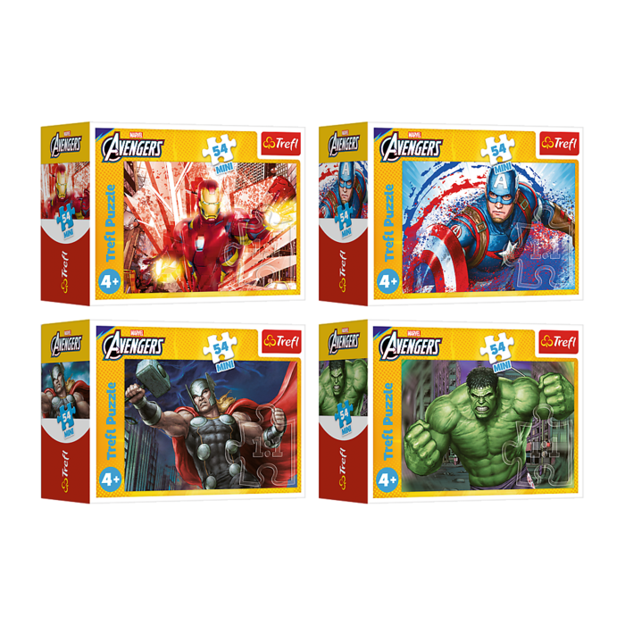 TREFL AVENGERS Mini puzle, 54 gab