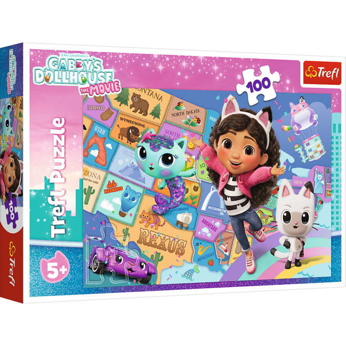 TREFL GABBY´S DOLLHOUSE Puzle, 100 gab