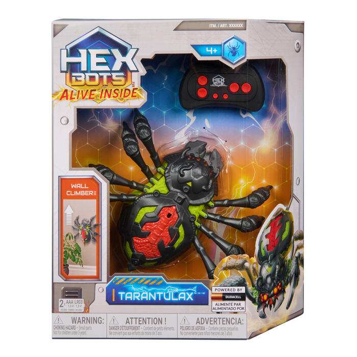 HEX BOTS Interaktīvā rotaļlieta Zirneklis-rāpotājs pa