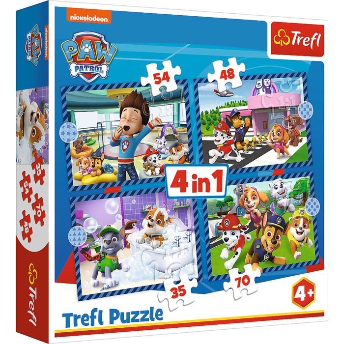 TREFL PAW PATROL Pužļu komplekts 4