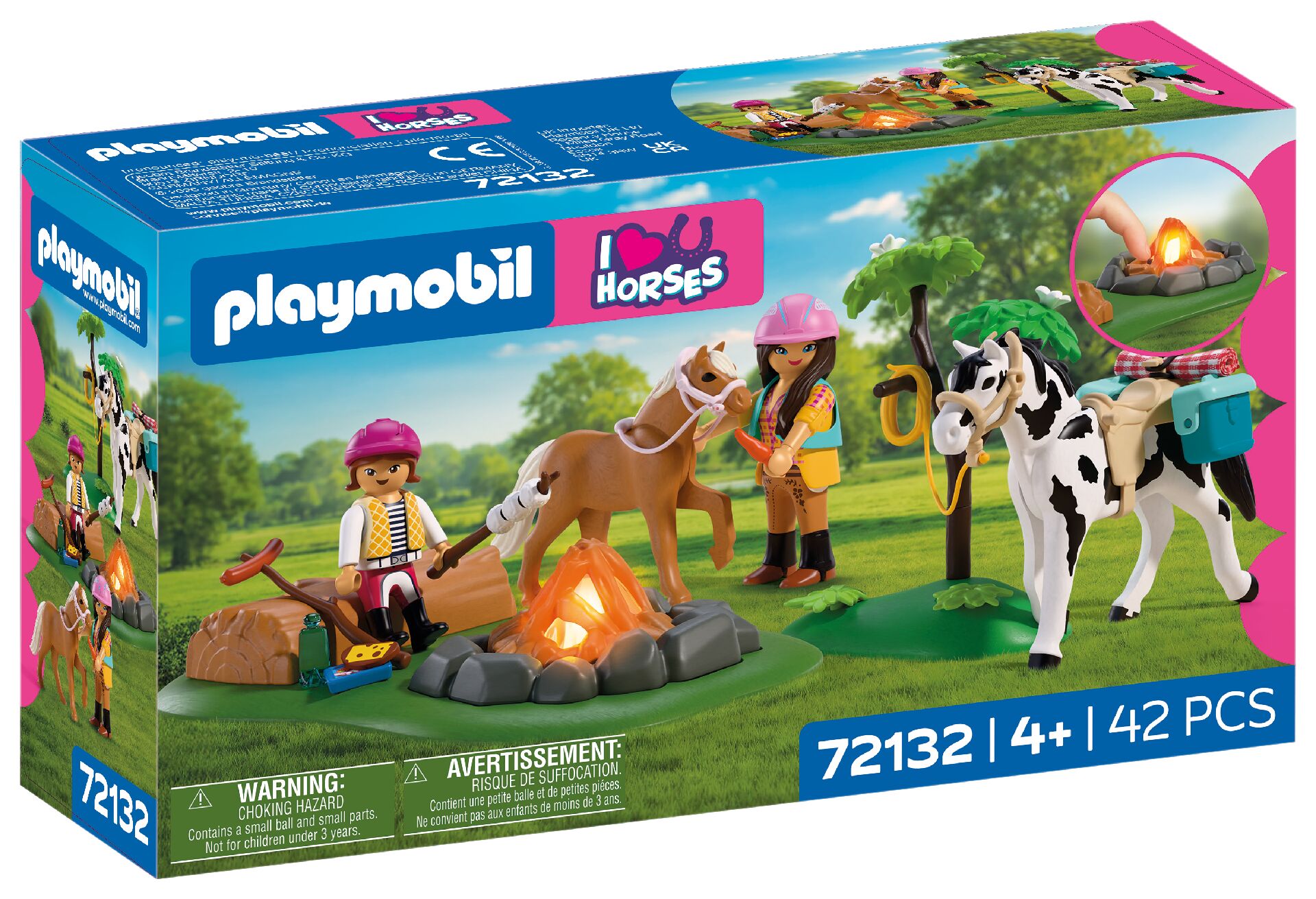 PLAYMOBIL Конная прогулка с костром 72132 (72132P)