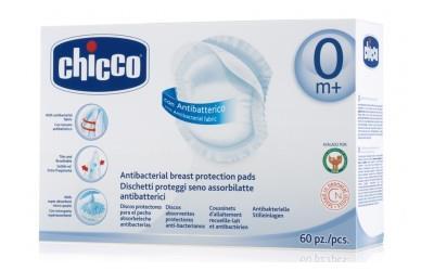 CHICCO Krūšturu ieliktņi anibakteriālie, 60 gb