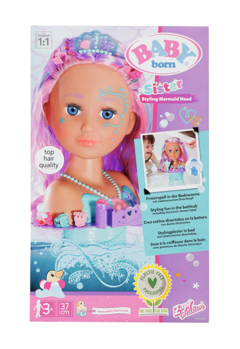 BABY BORN galva matu ieveidošanai Mermaid