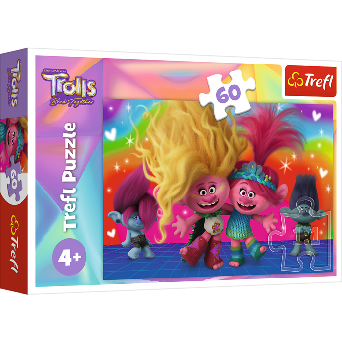 TREFL TROLLS Puzle Troļļi 3, 60