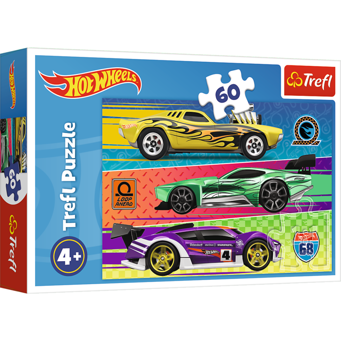 TREFL HOT WHEELS Puzle, 60 gab