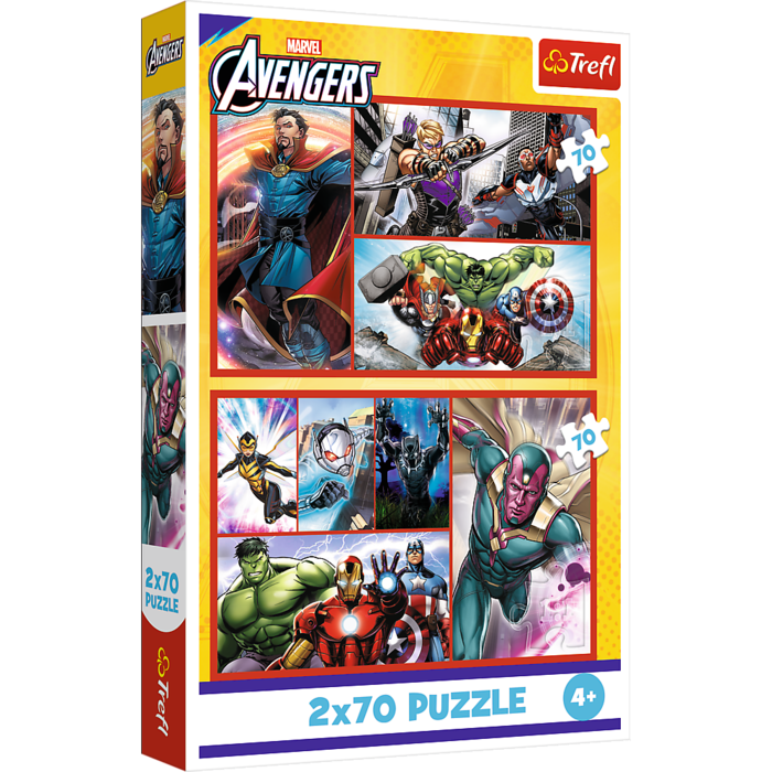 TREFL AVENGERS Pužļu komplekts, 2x70 gab