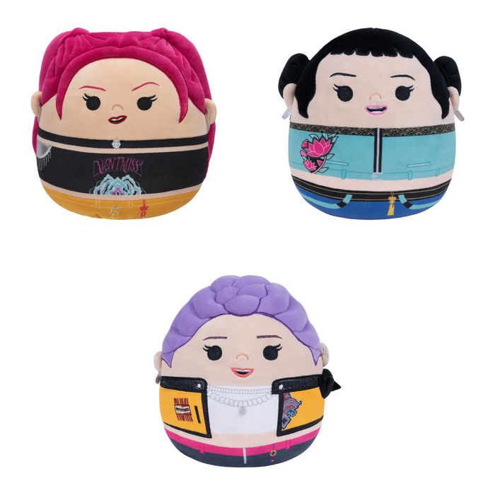 SQUISHMALLOWS K-POP DEMON HUNTERS Flip-a-Mallows Plīša rotaļlieta, 20 cm (SQDH00075)