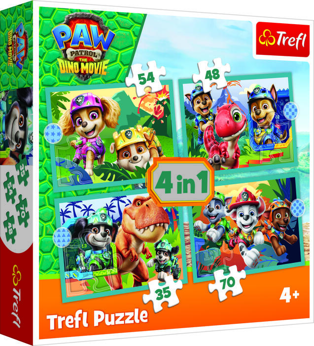TREFL PAW PATROL Pužļu komplekts 4in1