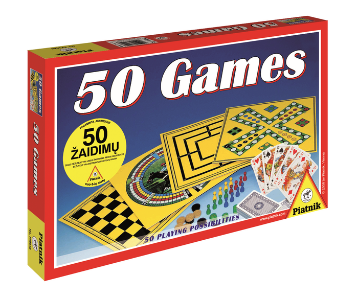 PIATNIK Galda spēļu komplekts 50 spēles
