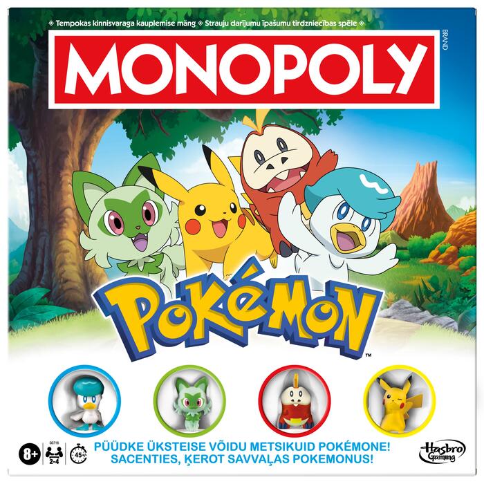 MONOPOLY Galda spēle Pokemon (Latviešu un