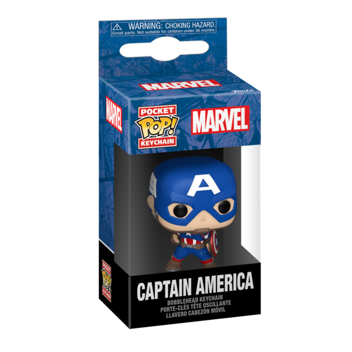 FUNKO POP! Atslēgu piekariņš: Marvel - Captain America (82492F)