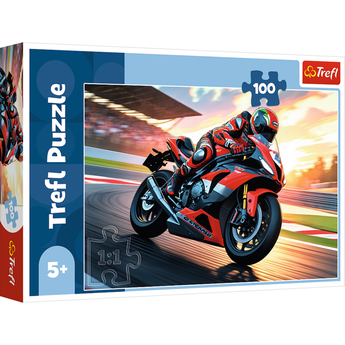 TREFL Puzle Ātrais motocikls, 100 gab