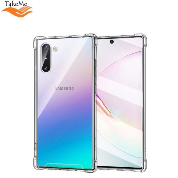 TakeMe Anti-Shock с Extra Защитой 0.5mm Чехол-крышка для Samsung Galaxy Note 10+ (N975F) Прозрачный (TM-AS-N975-TR)
