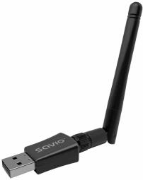 Tīkla adapteris Savio USB Wi-Fi Dongle