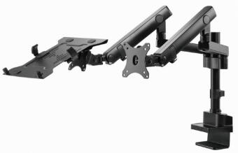Monitora stiprinājums Gembird 3-display Desk mounted adjustable max27" 1-6kg (MA-DA3-03)