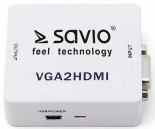 Savio VGA – HDMI Full HD / 1080p 60Hz Converter/ Adapter (CL-110)