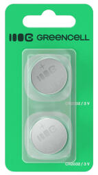 Baterijas Green Cell 2x Lithium CR2032