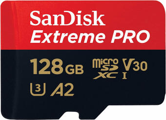 Atmiņas karte SanDisk Extreme PRO 128GB MicroSDXC (SDSQXCD-128G-GN6MA)