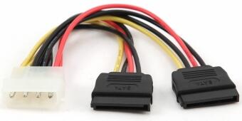Kabelis Gembird MOLEX - 2xSATA (CC-SATA-PSY)