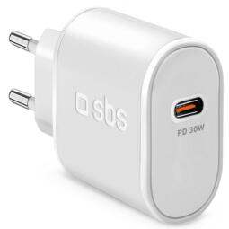 Lādētājs SBS USB-C 30W White (TETR1CPD30)