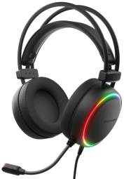 Austiņas Genesis Neon 614 RGB Black (NSG-2414)