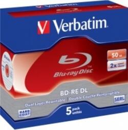 Matricas BD-RE DL Verbatim 50 GB 2x Dual Layer 5 Pack Jewel (43760V)