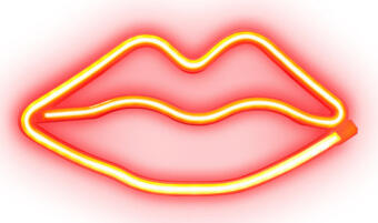 Led lampa SBS Red Lips Glow