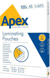 Laminēšanas plēve Fellowes APEX 100gab Glossy