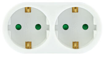 Sadalītājs Technik Schuko 2 x 220V 3680W (5999145413170)