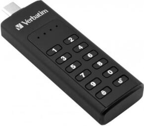 Atmiņa Verbatim 64GB Keypad Secure USB 3.2 USB-C (49431V)