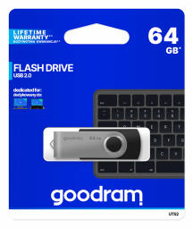 Goodram UTS2 64GB USB 2.0 Black (UTS2-0640K0R11)