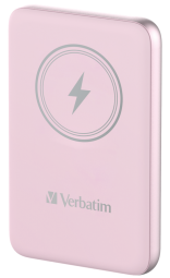 Enerģijas krātuve Verbatim Charge n Go 10000mAh Magnetic Wireless Charge Pink (32248V)