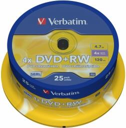 Matricas DVD+RW SERL Verbatim DLP 4