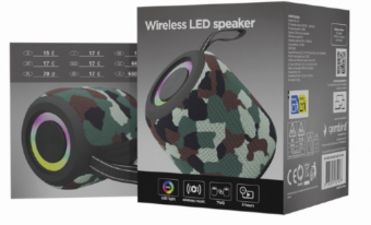Skaļrunis Gembird Bluetooth LED Speaker SPK-BT-LED-05-CM